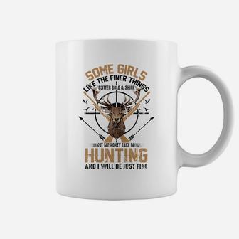 Womens Take Me Hunting I Will Be Just Fine Girl Hunters Gift Coffee Mug | Crazezy AU