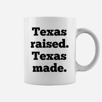 Womens Texas Raised Texas Made Texas Pride Vintage Distressed Gift Coffee Mug | Crazezy DE