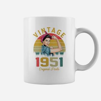 Womens Vintage 1951 Made In 1951 71St Birthday Women 71 Years Old Coffee Mug | Crazezy