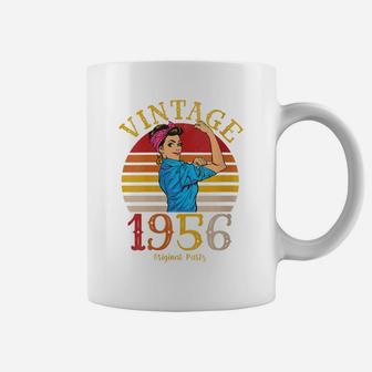 Womens Vintage 1956 Made In 1956 65Th Birthday Women 65 Years Old Coffee Mug | Crazezy DE