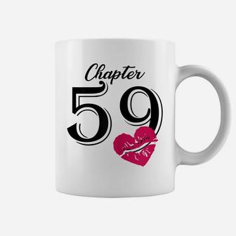 Womens Women 59Th Birthday Lips Chapter 59 Years Old Made In 1961 Coffee Mug | Crazezy UK