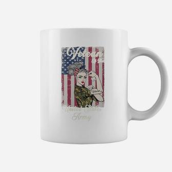 Womens Women Army Veteran, Veteran Of The United States Army Coffee Mug | Crazezy