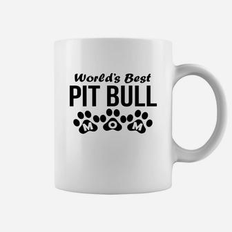 World's Best Pit Bull Mom Coffee Mug - Thegiftio UK