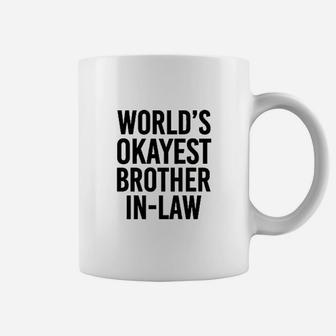 Worlds Okayest Brother In Law Coffee Mug - Thegiftio UK