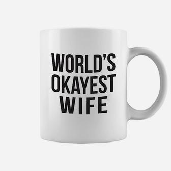 Worlds Okayest Wife Coffee Mug | Crazezy