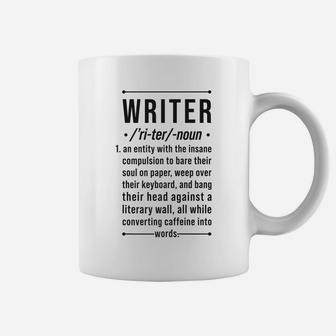 Writer Funny Noun Definition Book Author Novelist Poet Gifts Coffee Mug | Crazezy