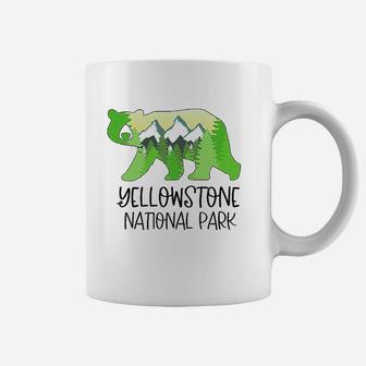 Yellowstone National Park Mountains And Bear Shape Youth Coffee Mug - Thegiftio UK