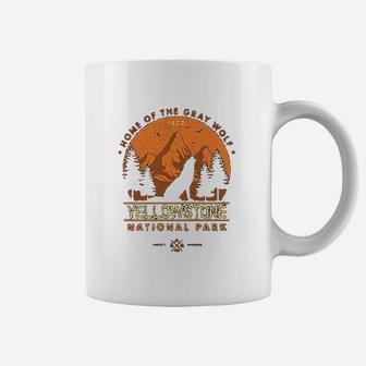 Yellowstone Wild Howling Gray Wolf Coffee Mug - Thegiftio UK
