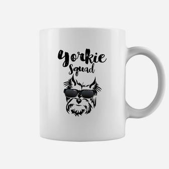 Yorkie Squad Mom Dad Love Coffee Mug - Thegiftio