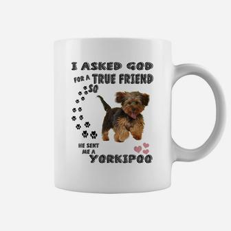 Yorkipoo Dog Quote Mom Yorkiepoo Dad Art, Cute Yorkie Poodle Coffee Mug | Crazezy AU