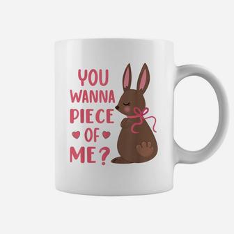 You Wanna Piece Of Me Easter Day Chocolate Bunny Rabbit Coffee Mug | Crazezy UK