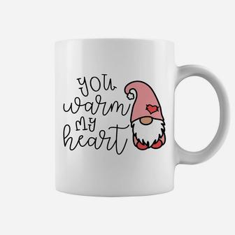 You Warm My Heart Valentine's Day Gnome Cute Funny Coffee Mug | Crazezy AU
