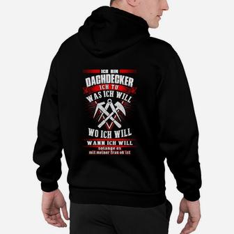 Dachdecker Stolzes Handwerk Hoodie mit Spruch, Berufsmode - Seseable