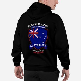 Ich Bin Nicht Perfekt Aber Ein Australier Hoodie, Patriotisches Design - Seseable
