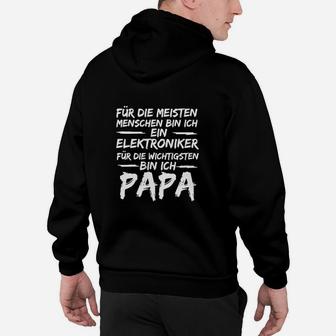 Papa Elektroniker Hoodie, Besonderes Design für Väter - Seseable