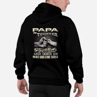 Papa und Tochter Verbundenheit Hoodie, Herz&Seele Motiv - Seseable