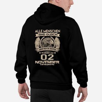 Personalisiertes Adler Geburtstags-Hoodie, November Geborene Elite - Seseable