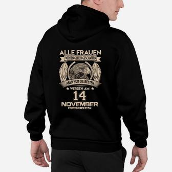 Personalisiertes Geburtstags-Hoodie für Frauen am 14. November, Adlermotiv - Seseable