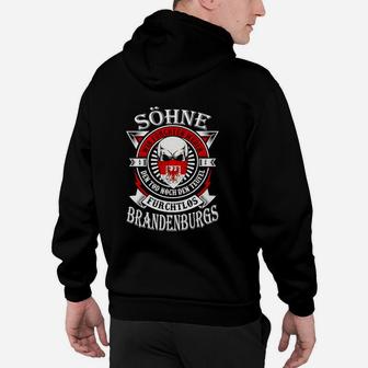 Schwarzes Herren Hoodie Söhne Brandenburgs Motiv, Stolz & Tradition - Seseable