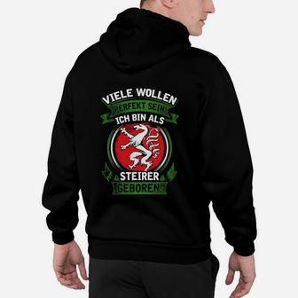 Schwarzes Hoodie für Herren, Steiermark-Stolz & Wappen - Seseable