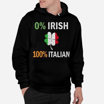 0 Irish 100 Italian Italy Flag Shamrock Vintage T Shirt Hoodie | Crazezy