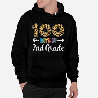 100 Days Of 2Nd Grade Teacher Student 100Th Day School Gift Hoodie | Crazezy