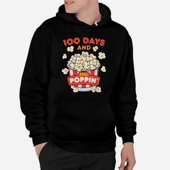 100 Days Of School Popcorn Happy 100Th Day Of School Kid Boy Hoodie | Crazezy CA