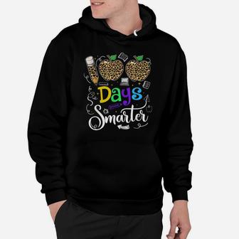 100 Days Smarter Leopard Funny Teachers Or Students Gifts Hoodie | Crazezy UK