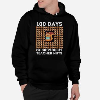 100Th Day Of School Cool Squirrel - Funny 100 Days Of School Hoodie | Crazezy