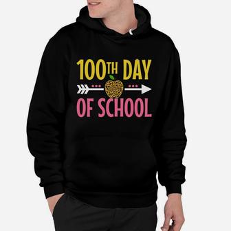 100Th Day Of School Teachers Womens Girls 100 Days Of School Hoodie | Crazezy
