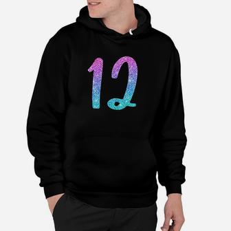 12Th Birthday Gift For Girls Number 12 Hoodie | Crazezy