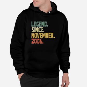 13 Years Old Gifts Legend Since November 2006 Hoodie | Crazezy