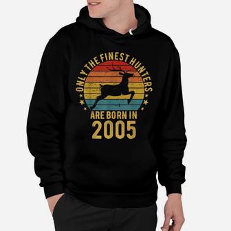 16 Year Old Hunter Deer 16Th Birthday Born In 2005 Hunting Hoodie | Crazezy