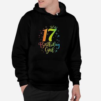 17Th Birthday Gift Girl Official Teenager 17 Years Old Hoodie | Crazezy