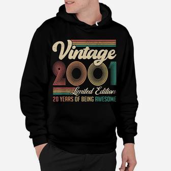20 Years Old 20Th Birthday Gift Born In 2001 Gifts Men Women Hoodie | Crazezy AU