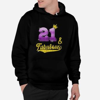 21 And Fabulous 21 Years Old Gift Hoodie - Thegiftio