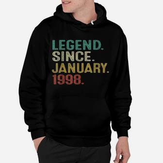 24 Yrs Old Vintage Legend Since January 1998 24Th Birthday Hoodie | Crazezy DE