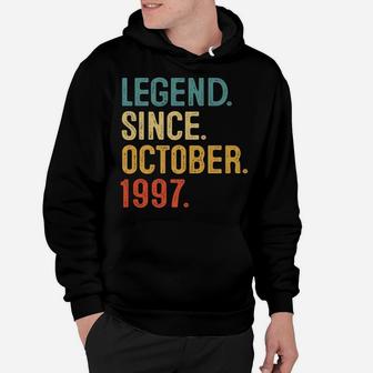 24Th Birthday Gifts 24 Year Old Legend Since October 1997 Hoodie | Crazezy