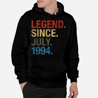 25Th Birthday Gifts Year Old - Legend Since July 1994 Hoodie | Crazezy CA