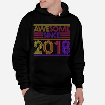 2Nd Birthday Gifts Boys Girls - Awesome Since 2018 Hoodie | Crazezy CA