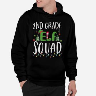 2Nd Grade Elf Squad Funny Teacher And Student Christmas Gift Hoodie | Crazezy