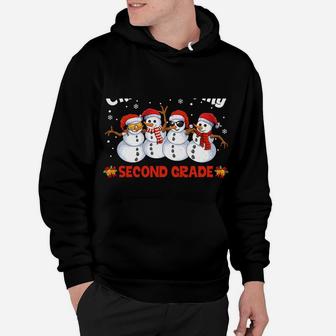 2Nd Teacher Christmas Chillin With My Second Grade Snowmies Hoodie | Crazezy