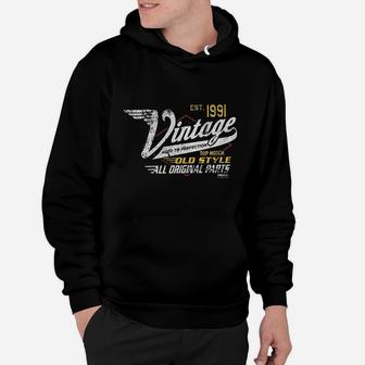 30Th Birthday Vintage 1991 Aged To Perfection Hoodie | Crazezy