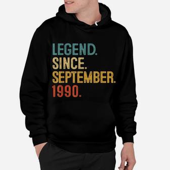 31St Birthday Gift 31 Year Old Legend Since September 1990 Hoodie | Crazezy CA