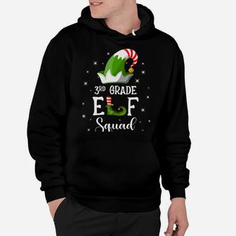 3Rd Grade Elf Squad Family Matching Group Christmas Funny Hoodie | Crazezy UK