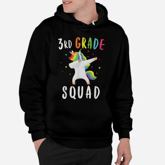 3Rd Grade Squad Unicorn Third Grade Teacher Hoodie | Crazezy