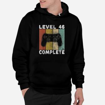 46Th Birthday Men Gaming Level 46 Complete Hoodie | Crazezy