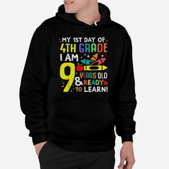4Th Grade Back To First Day Of School Shirt Boys Girl Gift Hoodie | Crazezy UK