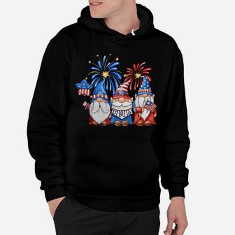 4Th Of July American Gnomes Celebrating Independence Day Hoodie | Crazezy