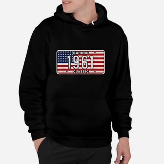 60 Year Old Vintage Born In 1961 60Th Birthday Hoodie | Crazezy UK